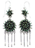 Southwestern Sterling Silver Turquoise Needlepoint Earrings AX51071